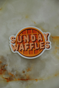 Sunday Waffles Sticker