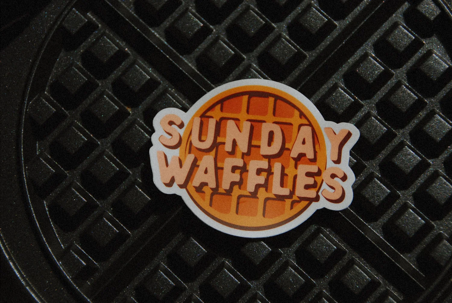 Sunday Waffles Sticker
